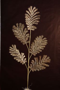 Immagine di Ramo foglie oro/rame, 
h.cm54