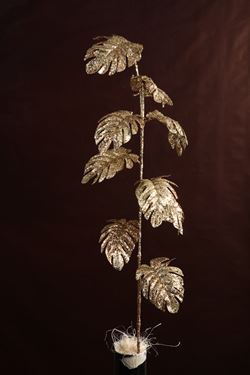 Immagine di Ramo foglie palma 
oro/rame, h.cm100