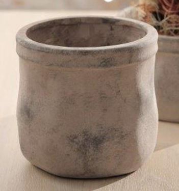 Immagine di Vaso bianco, ceramica,
d.cm.12,5xh.13
