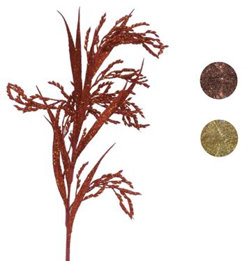 Immagine di Ramo foglie lunghe rosso, h. cm 80