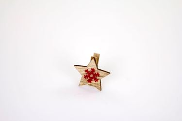 Picture of Clip stella rosso (sacchetto 8 pezzi), 3,5xh.3,5cm