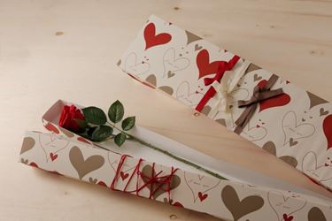 Immagine di Box 3 rose, LOLLY LOVE, rosso/tortora,
cm16,8x81,7xh.8,5cm,stesa