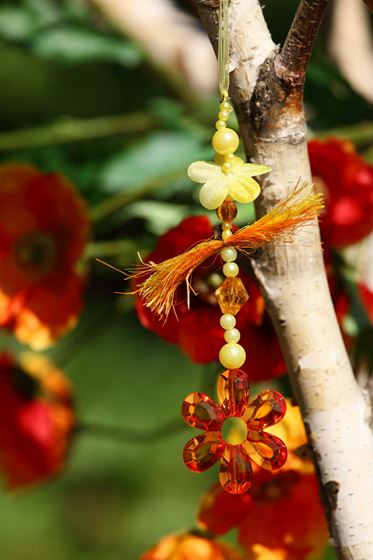 Immagine di Pendente fiore
arancio h.cm 23