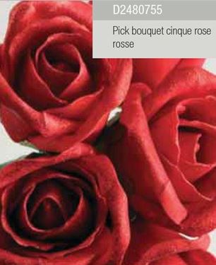 Immagine di Pick bouquet cinque rose rosse