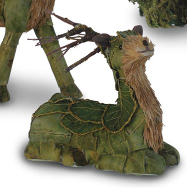 Immagine di Cervo verde seduto, 
h14cm