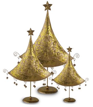 Immagine di Albero Natale oro, h.cm30