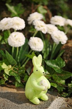 Immagine di Candela coniglio con uovo
h.11cm verde
