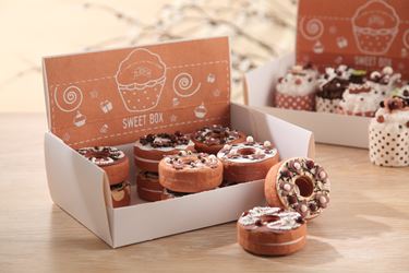 Immagine di Box 12 DONUTS,marrone,D7xH4cm