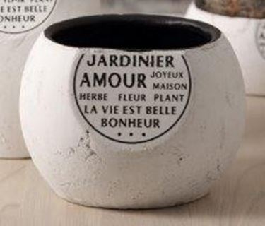 Immagine di Vaso JARDINIER, ceramica, bianco,
14x12,7xh.14cm