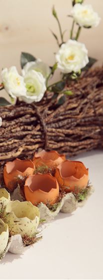 Immagine di Contenitore con 4 gusci di uova rotte
marrone in plastica, cm10x10xh.6