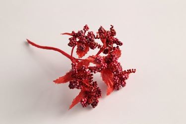 Picture of Pick mazzetto rosso glitterato con spirali