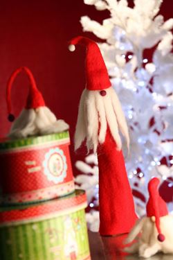 Immagine di Babbo Natale in panno, 
h48cm