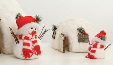 Immagine di Pupazzo di neve medio CLASSIC CHRISTMAS cm27