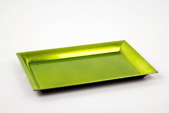 Immagine di Piatto rettangolare di plastica verde
25x35xh.1.8