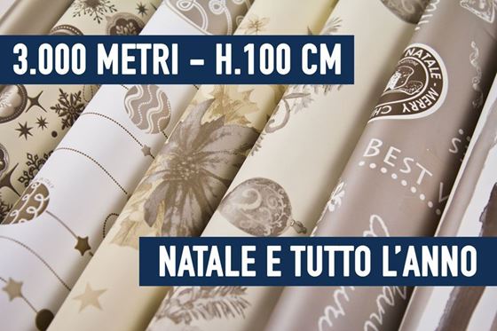 Immagine di BOBINE STOCK - 3000 METRI BOBINE NATALE E TUTTO L'ANNO ASSORTITE H. 100 CM