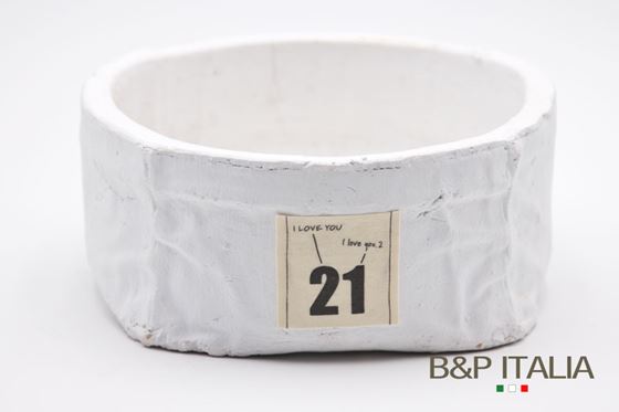 Immagine di Portavaso 21 rotondo, bianco,ceramica,
21x21xH9cm