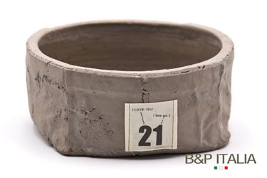Immagine di Portavaso rotondo, tortora,ceramica,
21x21xH9cm