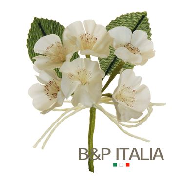 Immagine di Pick Fiori pesco 
h.10cm bianco