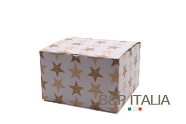 Picture of Box 24,5x24,5x15h, STARSnocciola/oro, steso