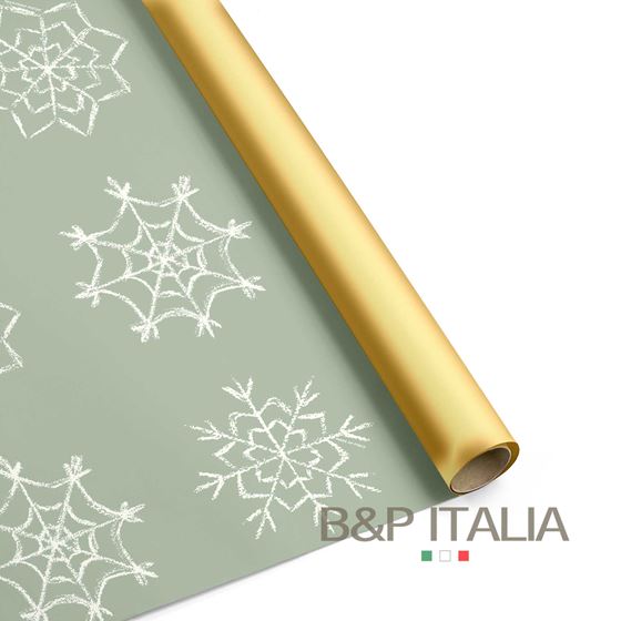 Immagine di BOBINA POLIPERLATO, FANTASIA SNOWFLAKE, 100% RESISTENTE ALL'ACQUA. PROFUMATA.