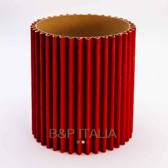 Immagine di CAPPELLIERA WAVE ROSSA, DXH INTERNI 13CMXH14CM , TOP NON INCLUSO 