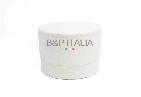 Immagine di S/2 box tonde fashion FLORAL, BIANCO,  MEDIUM