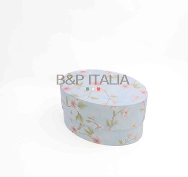Immagine di S/2 box ovali FASHION MAGNOLIA, AZZURRO, OVALI