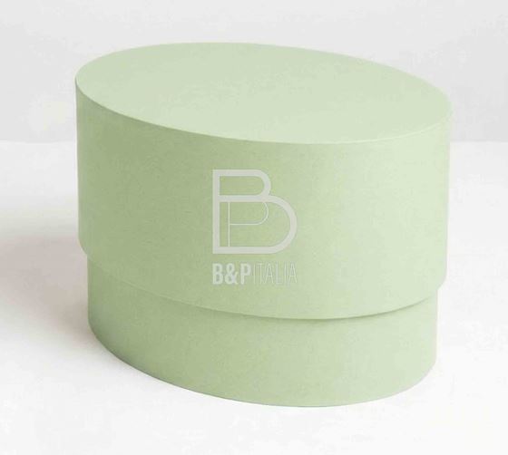Immagine di S/2 BOX OVALI FASHION, VERDE PASTELLO