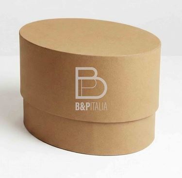Immagine di S/2 BOX OVALI FASHION,AVANA